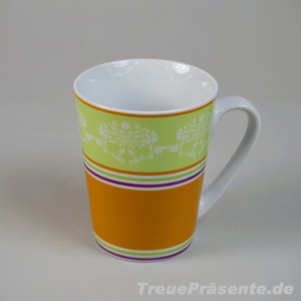 TreuePräsent Becher bunt