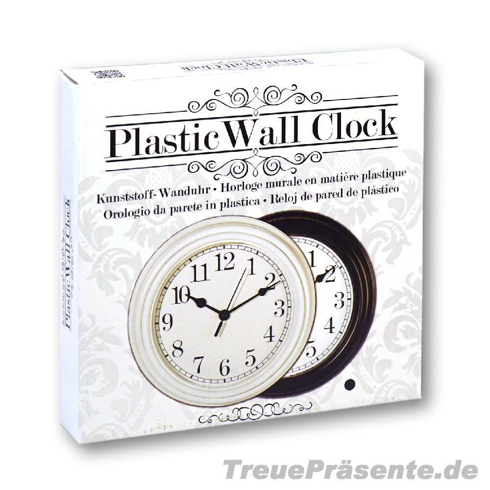 Wanduhr aus Kunststoff