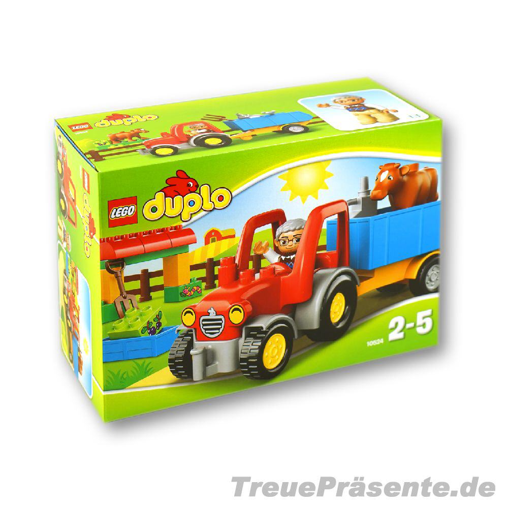 TreuePräsent Duplo Traktor mit Hänger