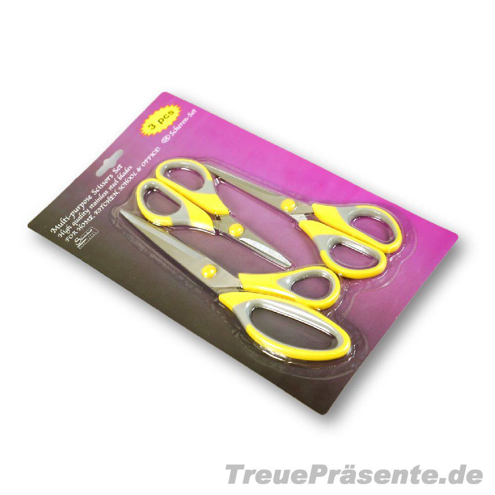 TreuePräsent Scheren Set 3-teilig