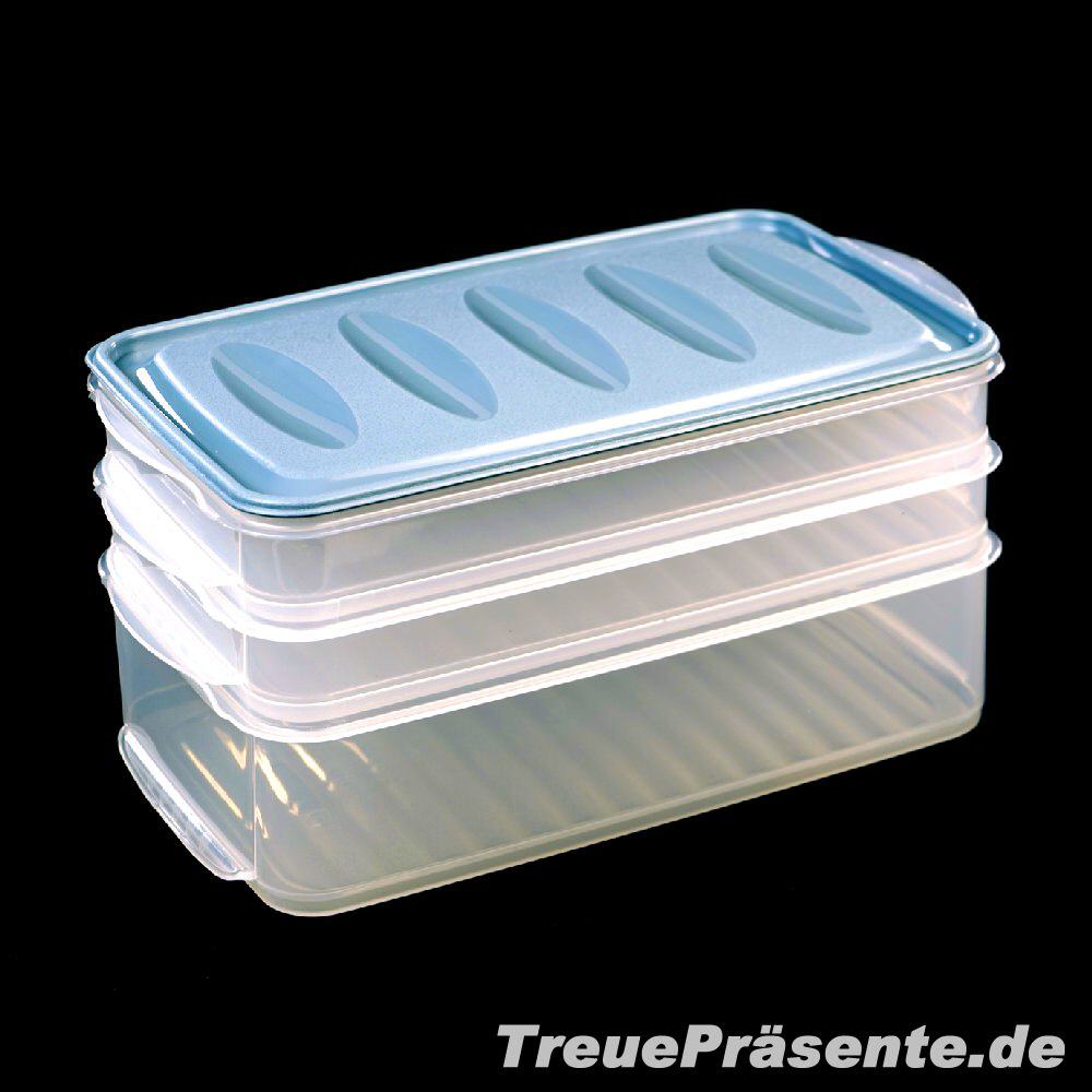 3er-Set Aufschnittdosen blau