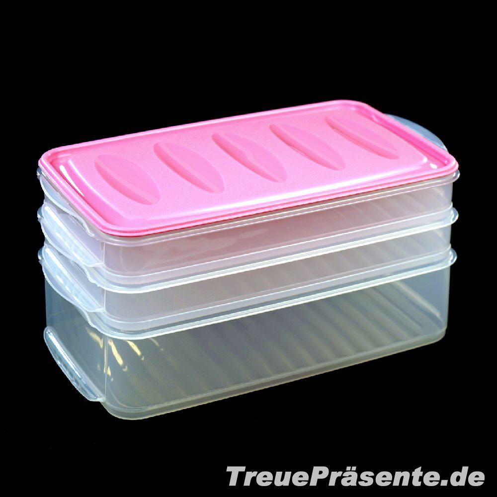 Rosa Aufschnittdosen 3-fach