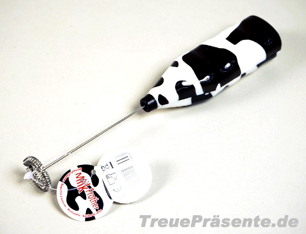 TreuePräsent Milch-Aufschäumer im Kuh-Design