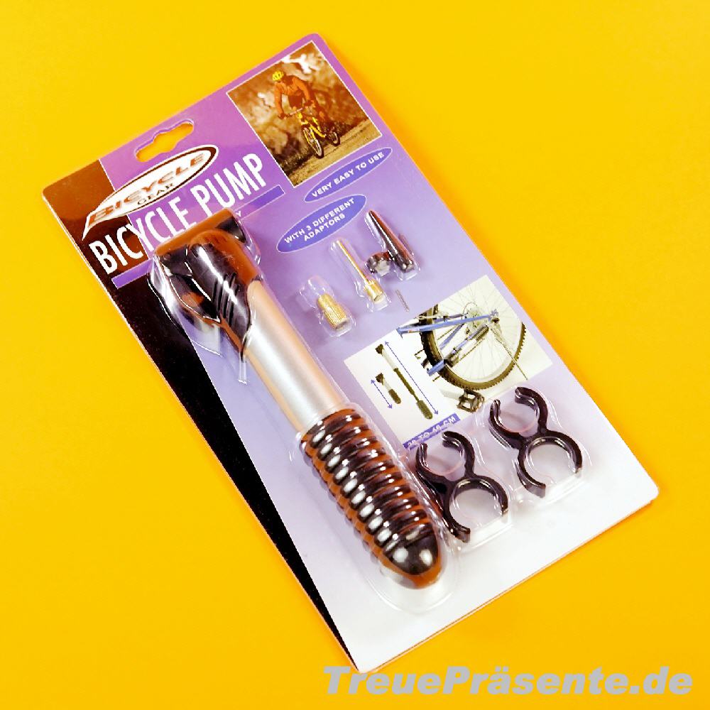 Fahrrad-Pumpe mit Halterung