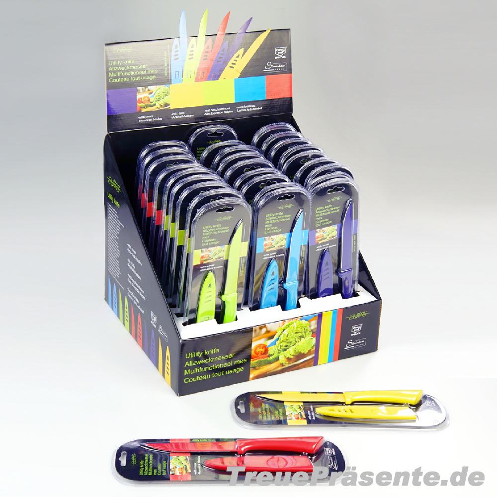 Küchenmesser bunt im Display