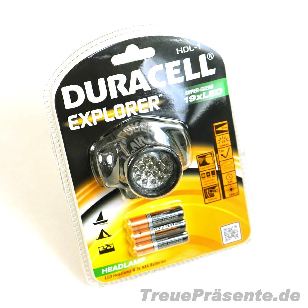 TreuePräsent Helm-Lampe Duracell