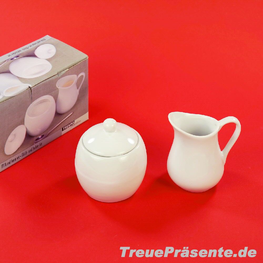 Milch und Zucker Set weiss