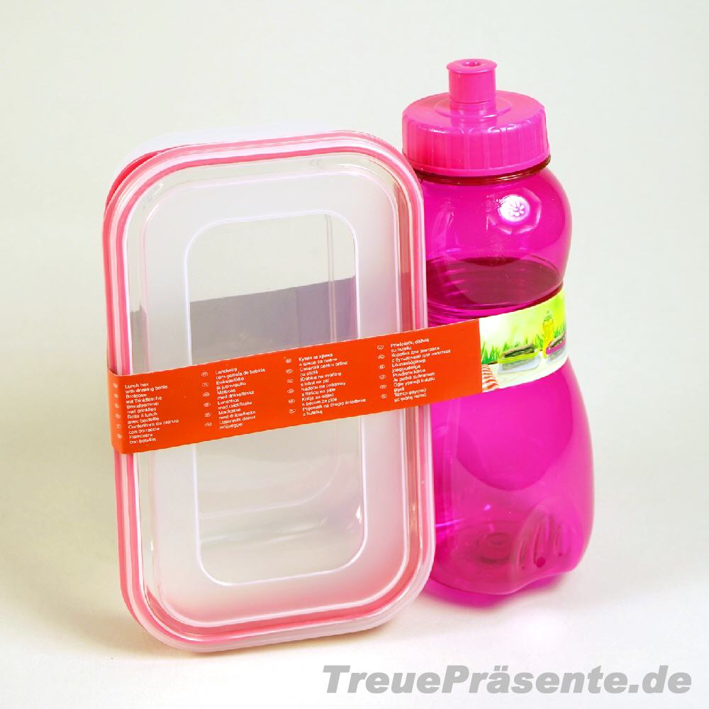 TreuePräsent Set Lunchbox & Trinkflasche