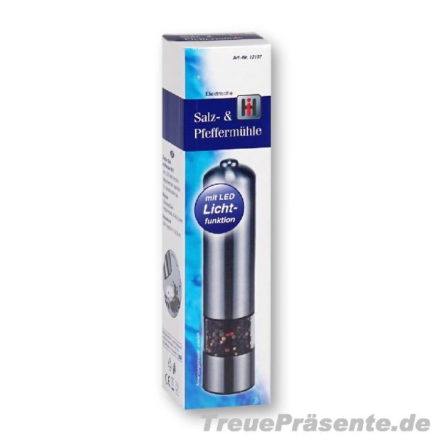 Salz-und-Pfeffermühle elektrisch mit Licht