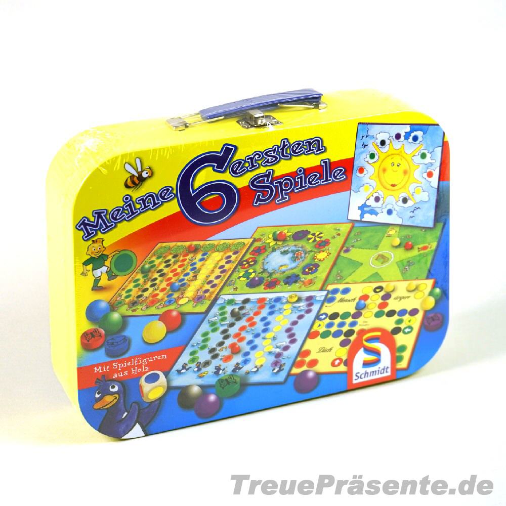 TreuePräsent Spielekoffer 6 Teile