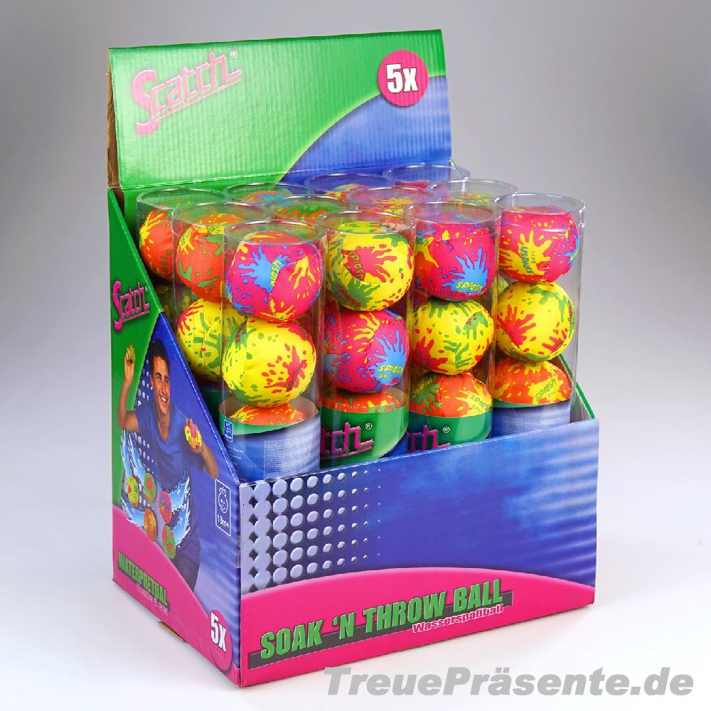 Wasser-Spassball-5er-Set im Display