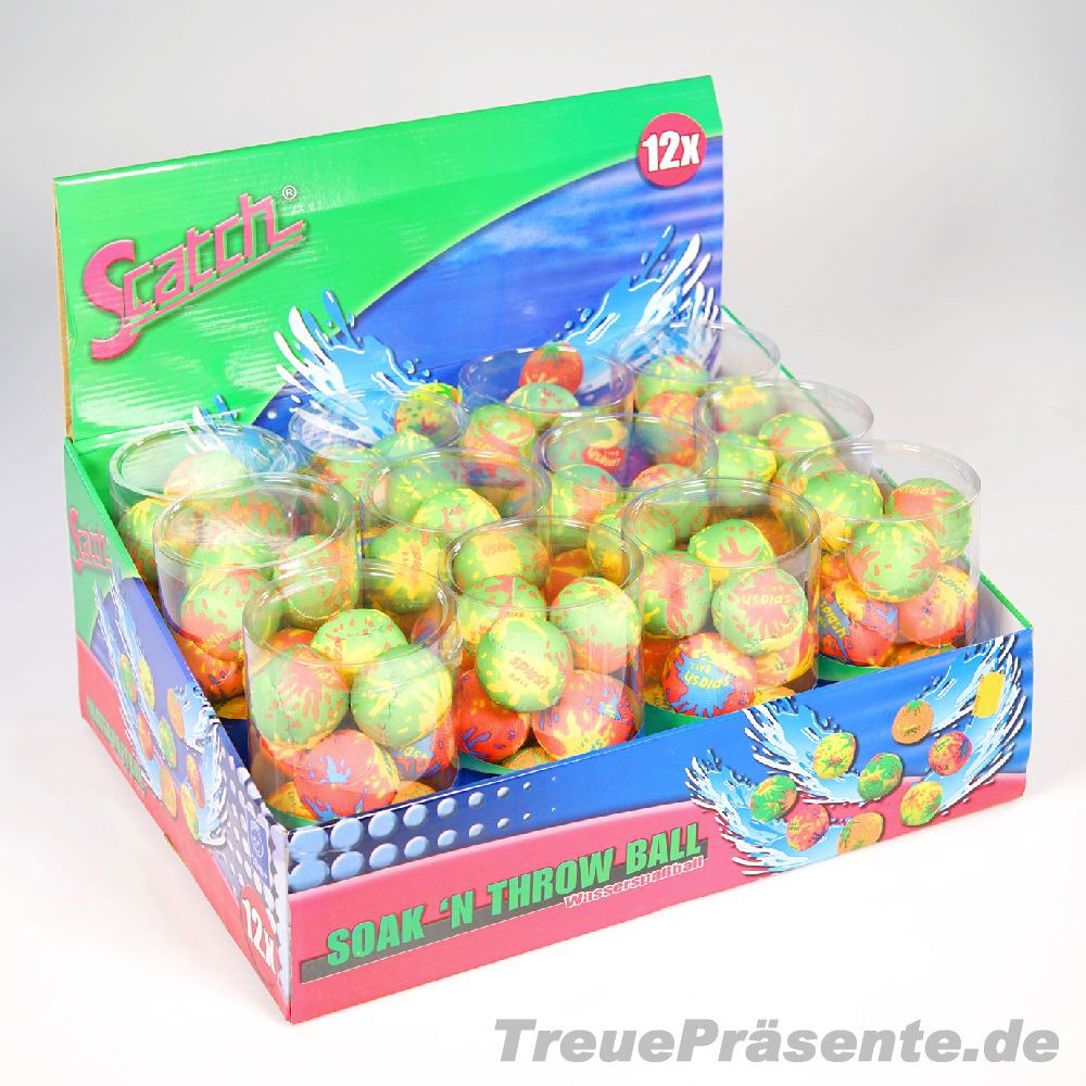 Wasser-Spaßball im Display