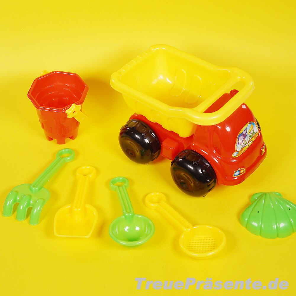 Sandspielzeug LKW 7-teilig