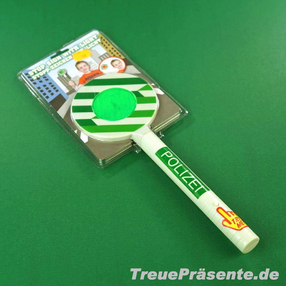 Spielzeug Polizei-Kelle mit Licht