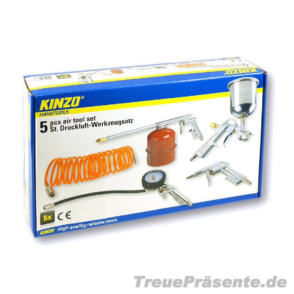 TreuePräsent Druckluft Werkzeugsatz 5 Teile