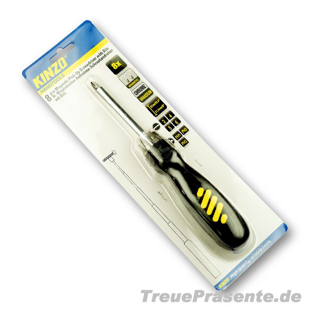 Schraubendreher mit 8 Bits