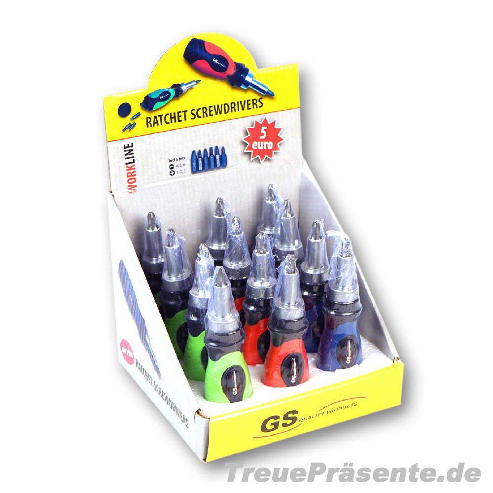Schraubendreher im Display