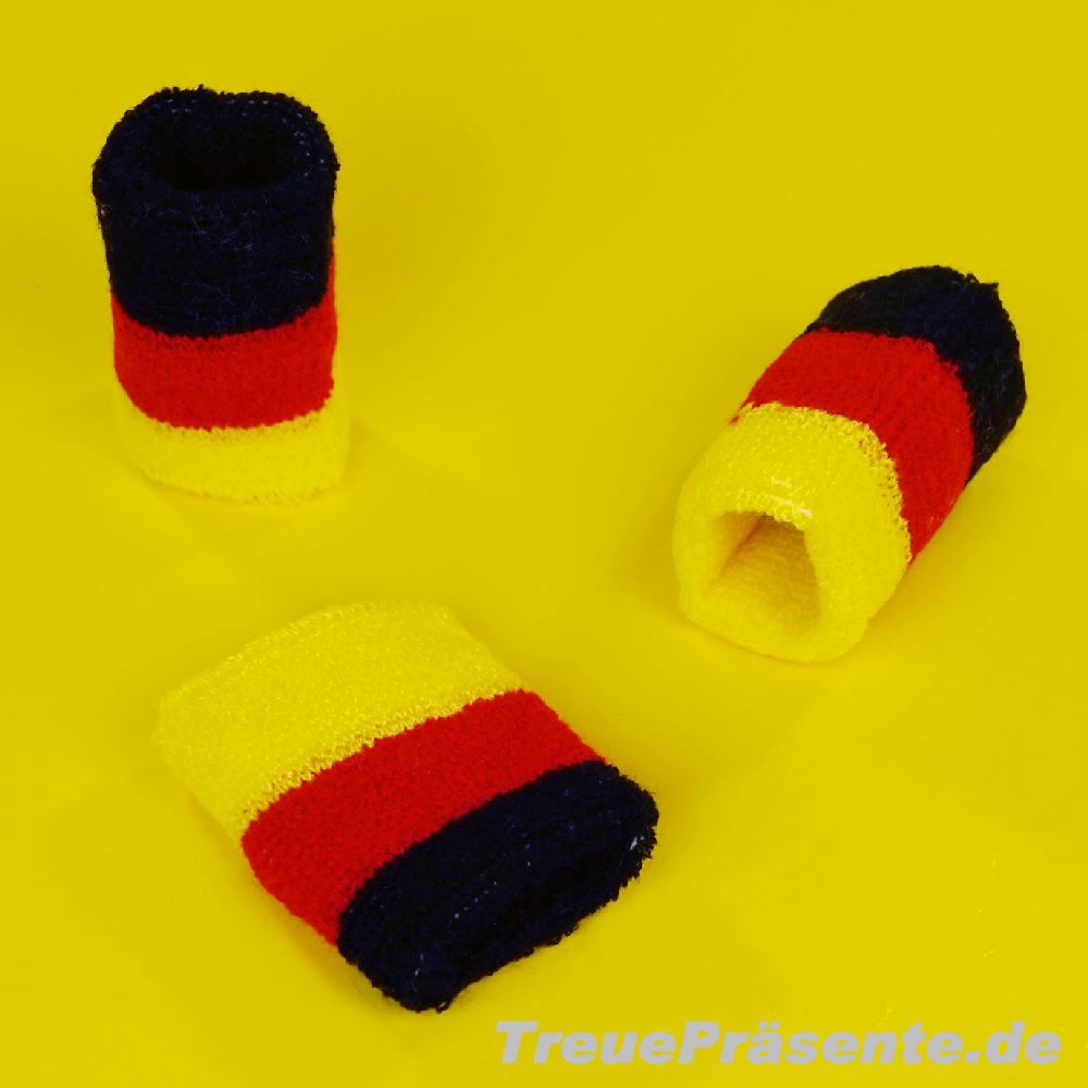 Schweissbänder in Deutschlandfarben