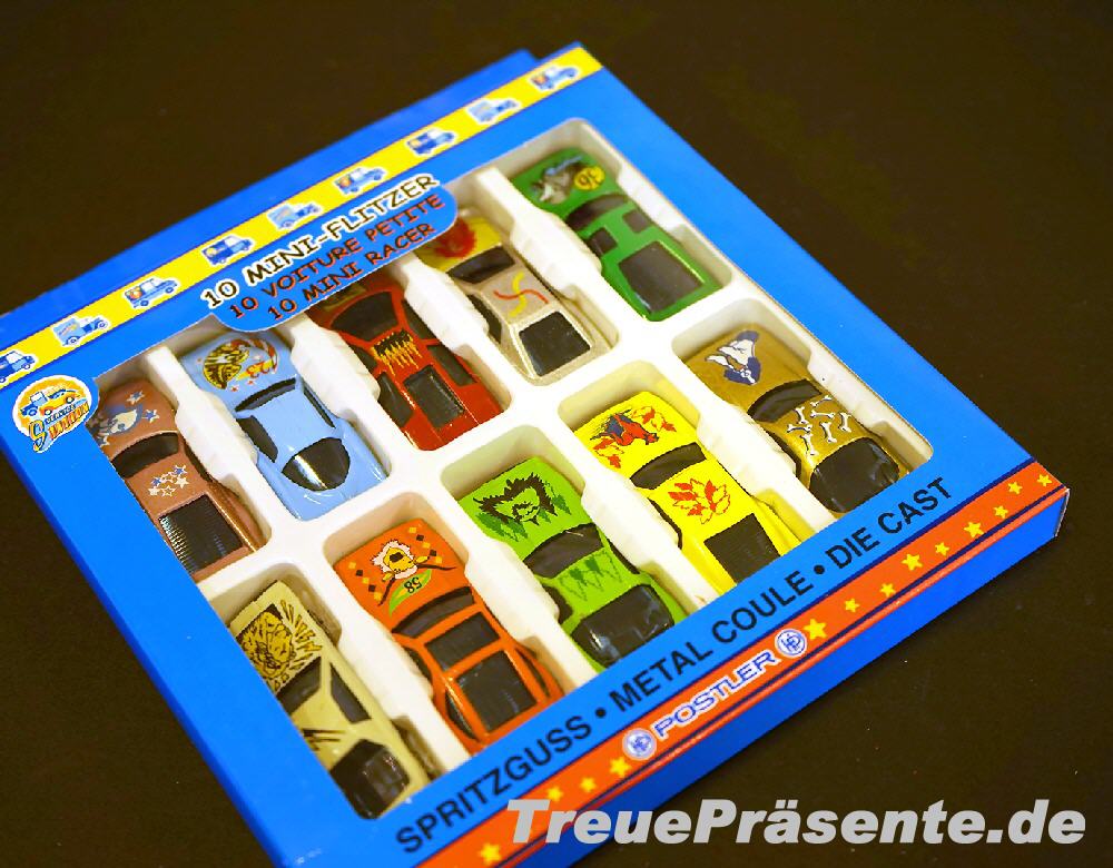 TreuePräsent Mini-Flitzer 10er-Set