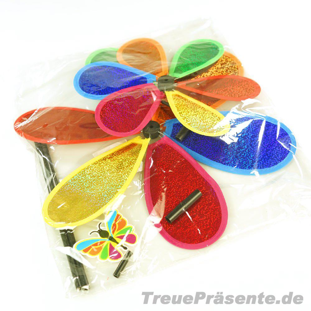 Windrad Blumen 2er-Set
