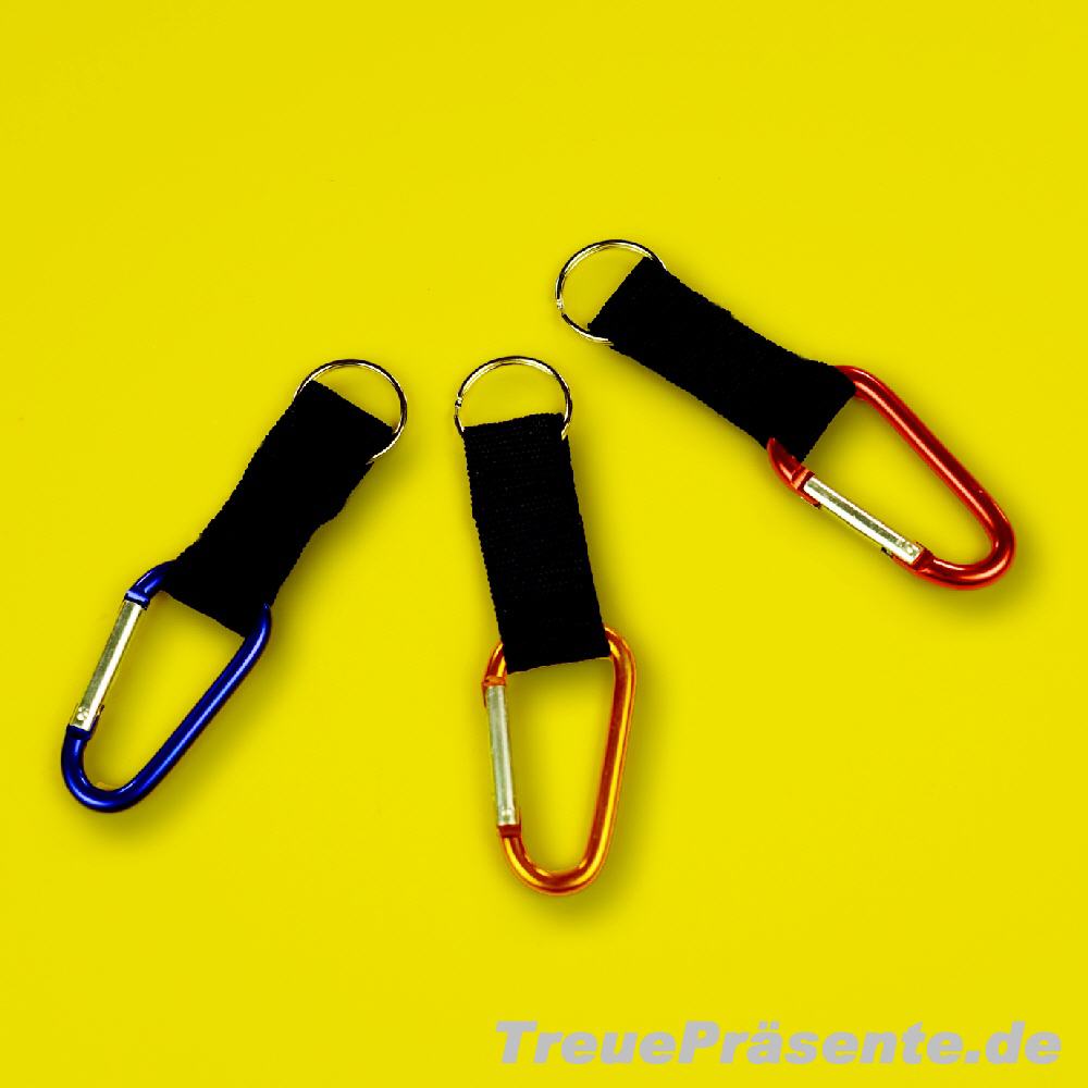 Schlüsselanhänger Karabinerhaken am Band