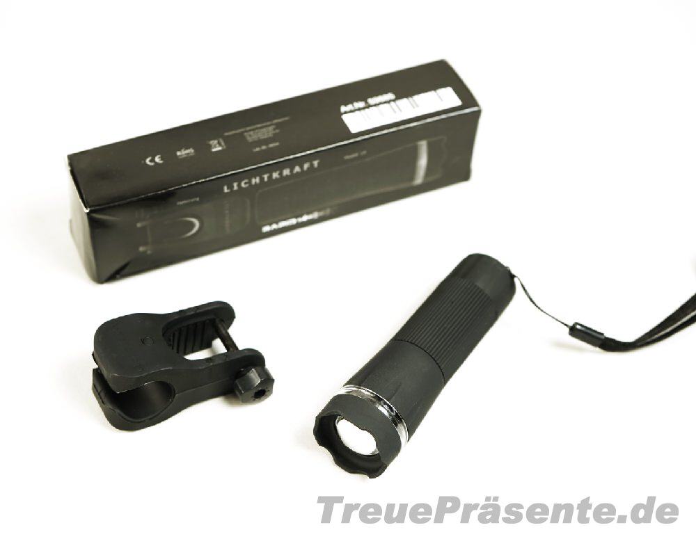 TreuePräsent LED-Leuchte mit Halterung