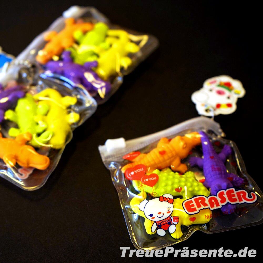 TreuePräsent Radiergummi Krokodil