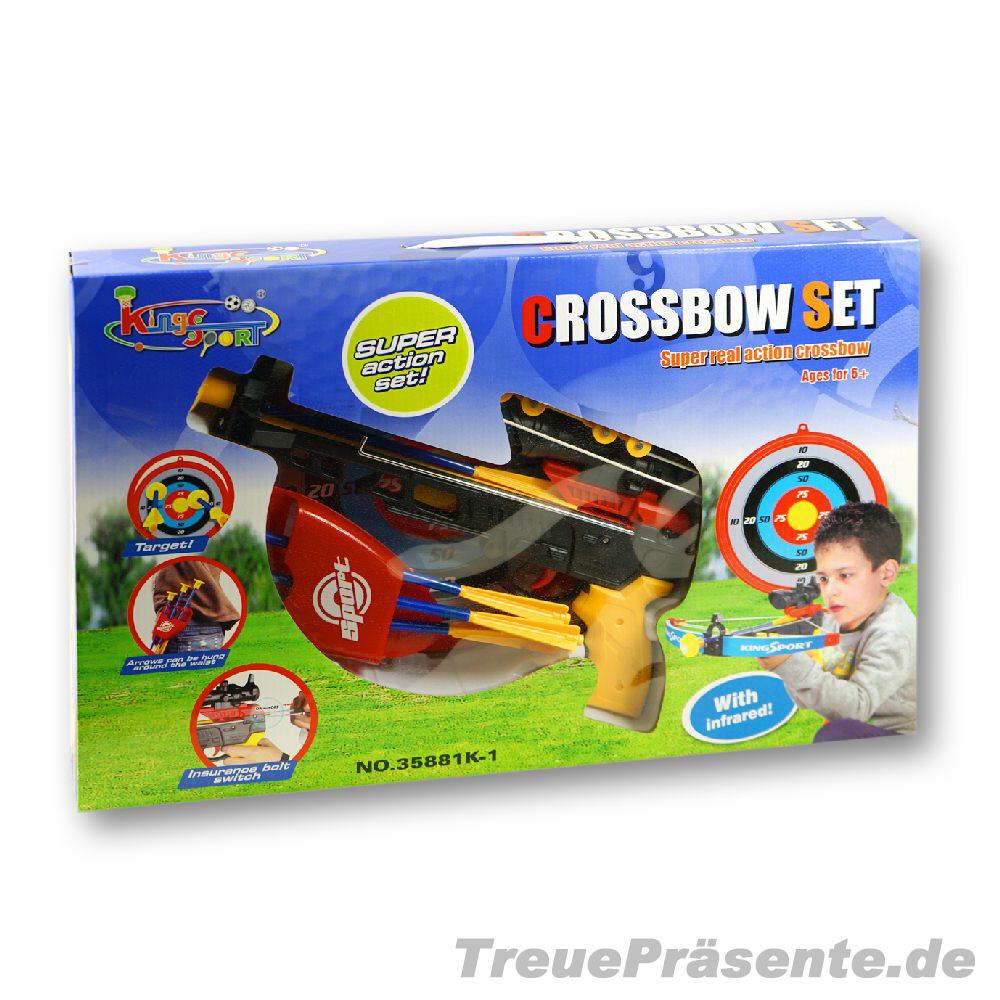 TreuePräsent Kinder Armbrust-Set