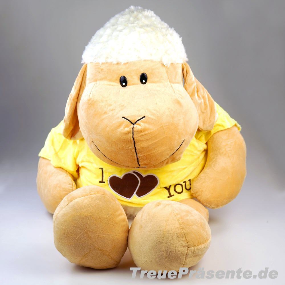 Plüsch-Schaf mit T-Shirt