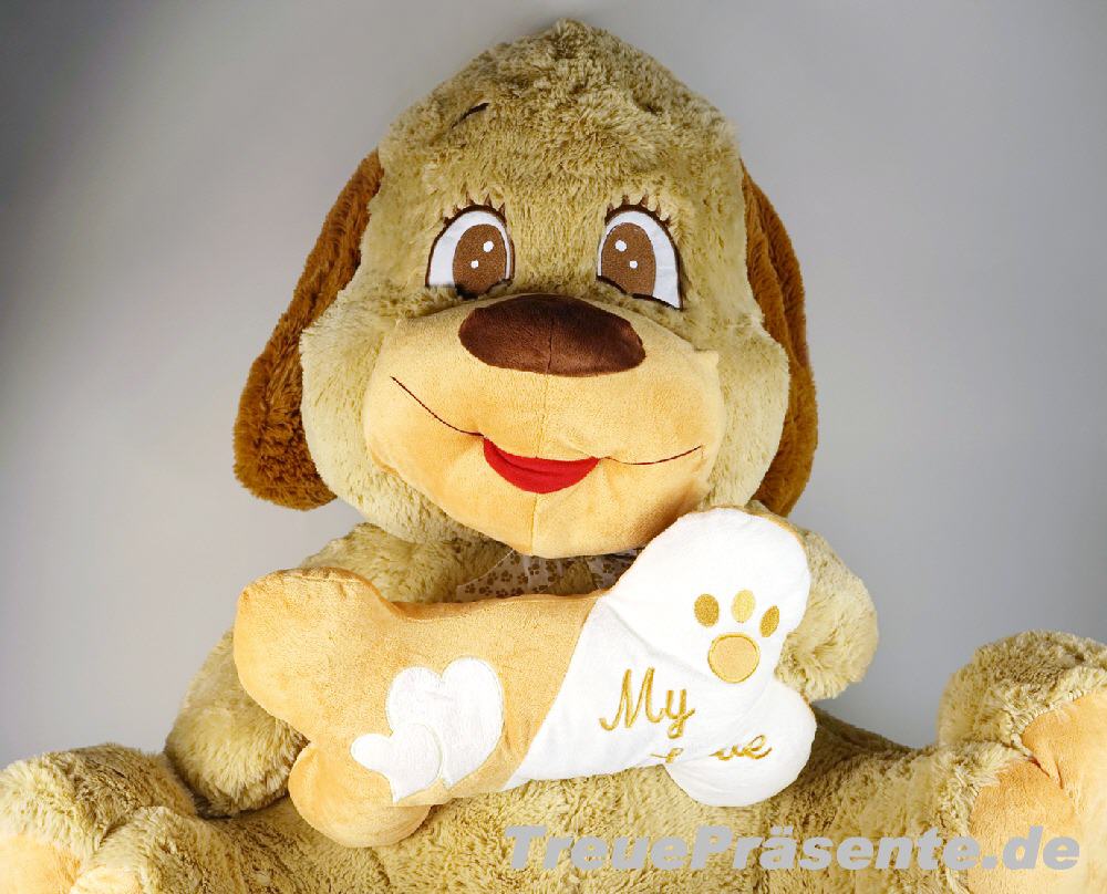 TreuePräsent Plüsch-Hund 75 cm