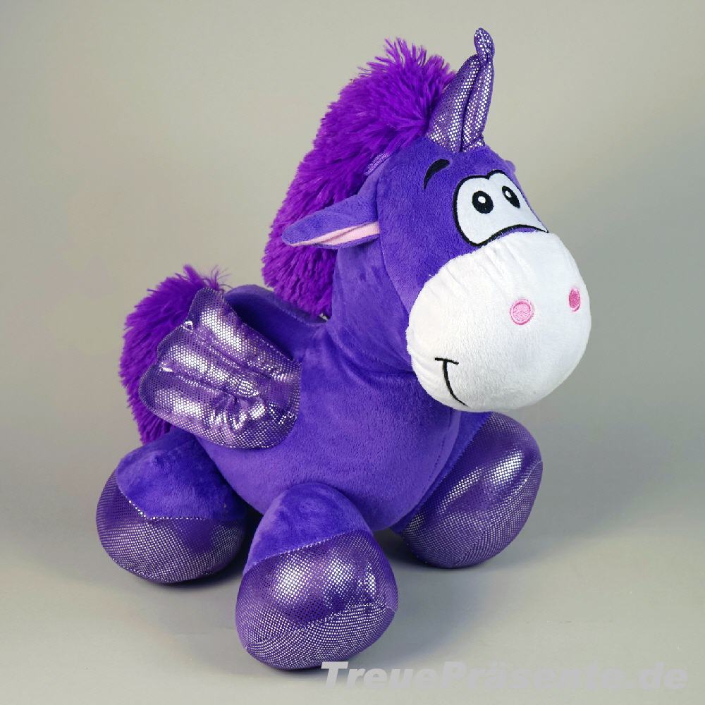 TreuePräsent Plüsch-Einhorn stehend 40 cm