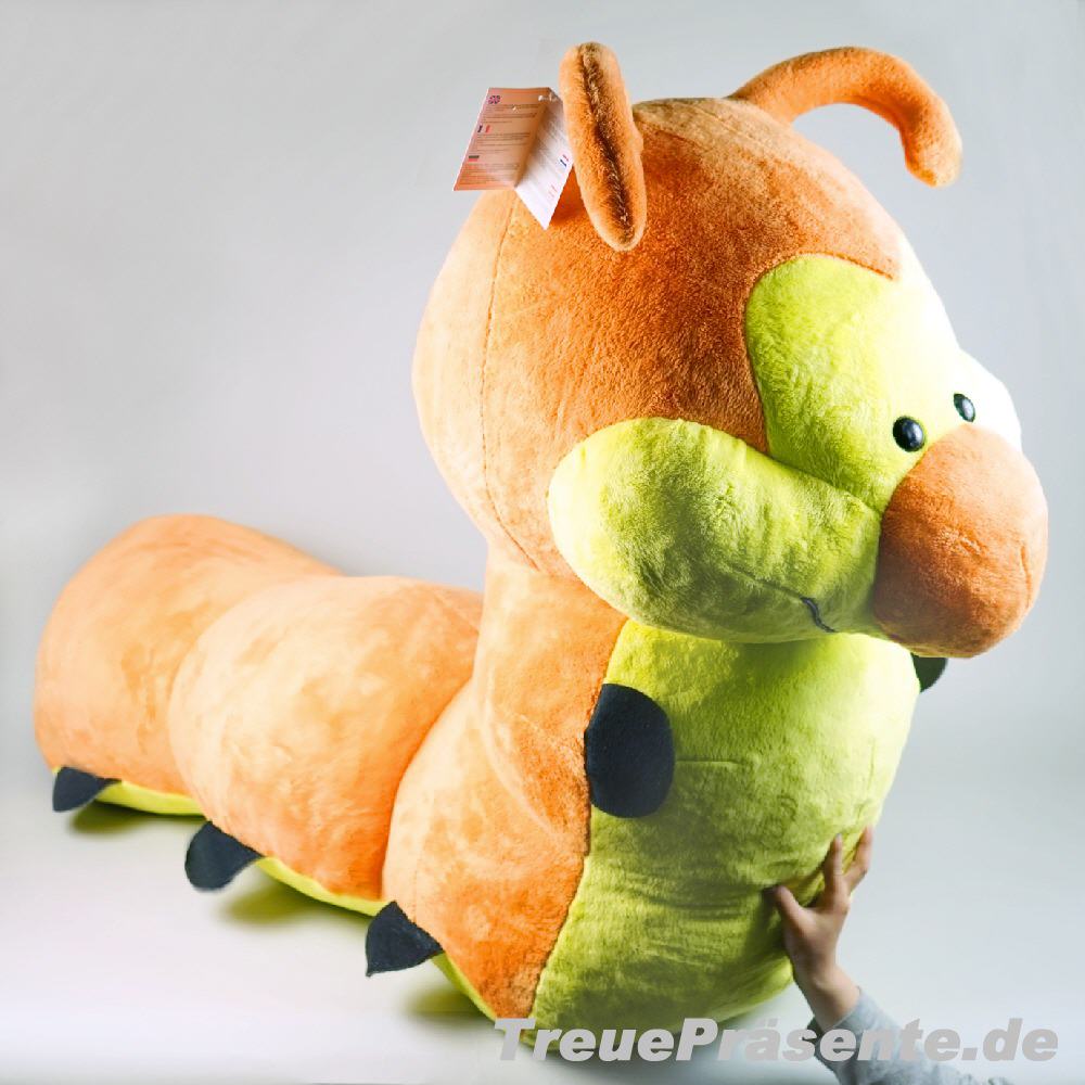 TreuePräsent Plüsch-Raupe 80 cm