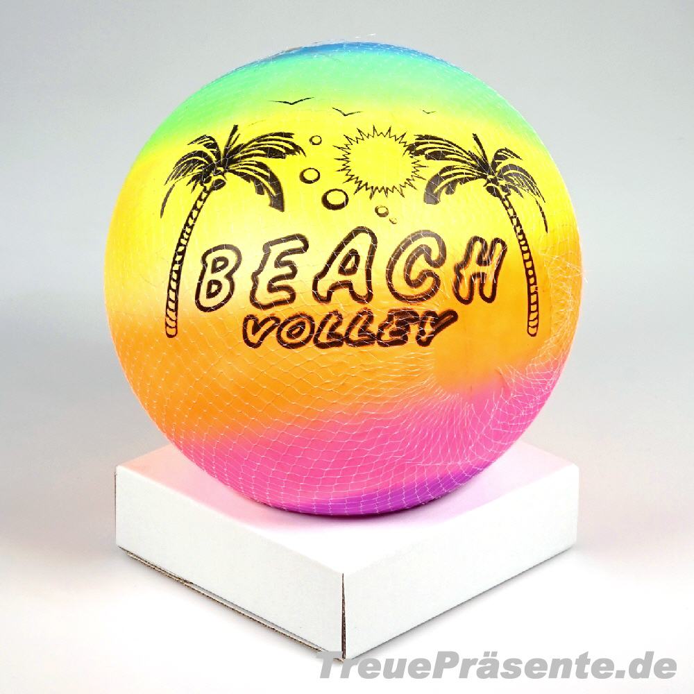 Beach-Volleyball in Regenbogenfarben
