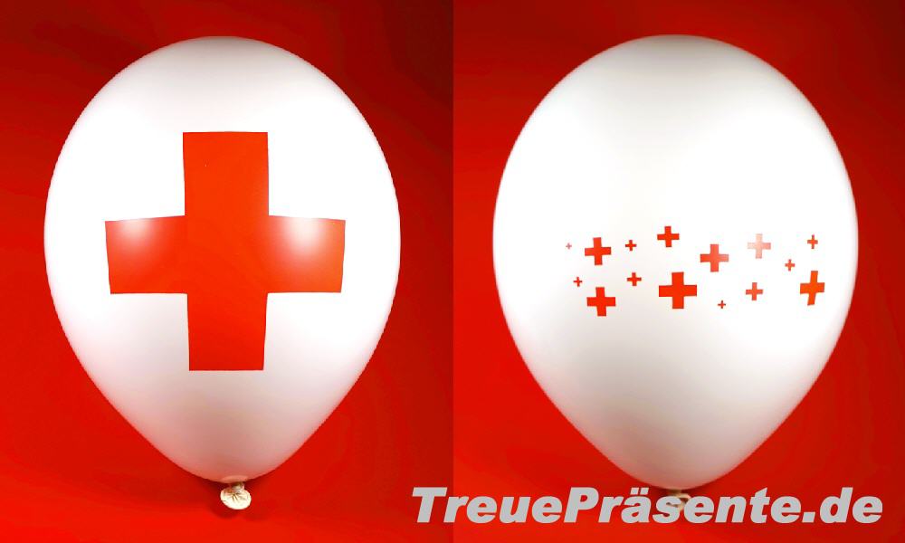 Luftballons mit Kreuz / Pluszeichen