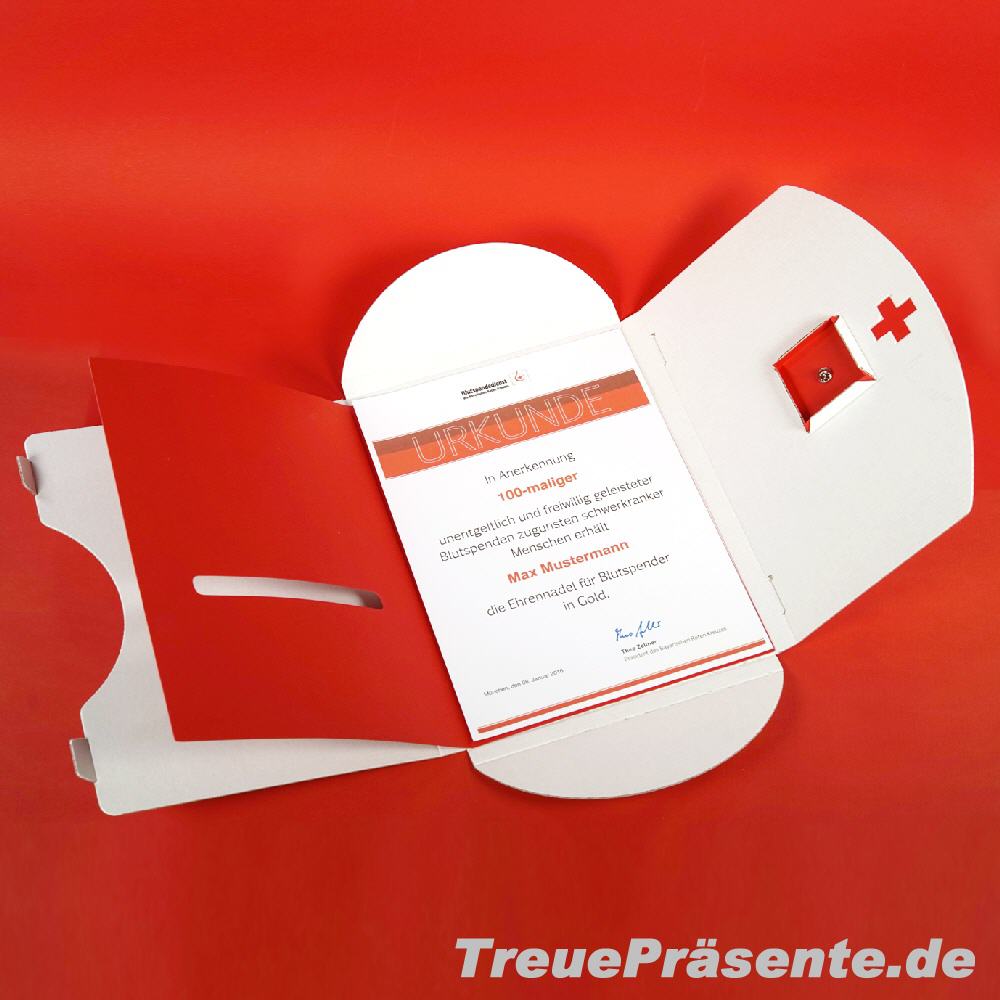 Mappen-Set Jubiläumsspender mit Kartoneinlage