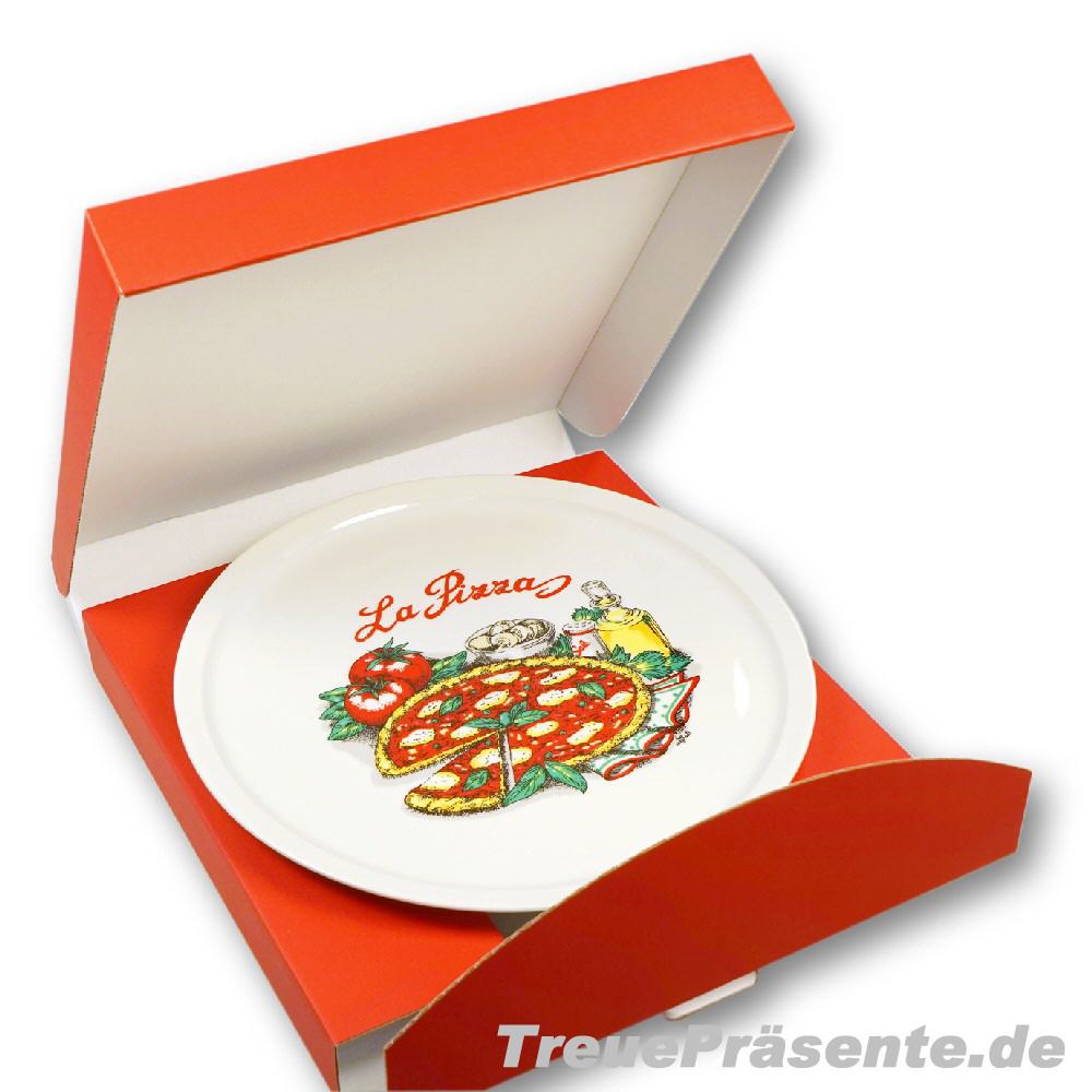 Geschenk-Set Pizzateller & Pizzaschneider