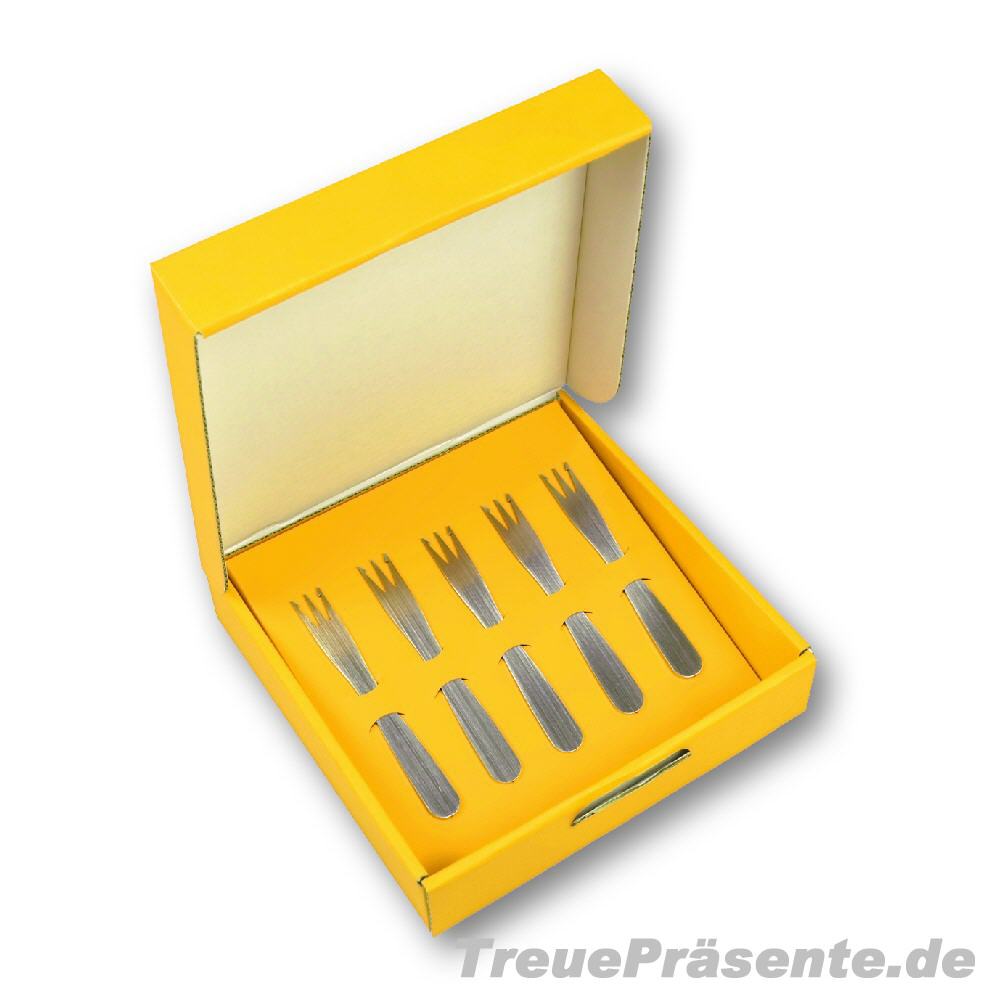Geschenk-Set fünf Pommesgabeln Modell 03