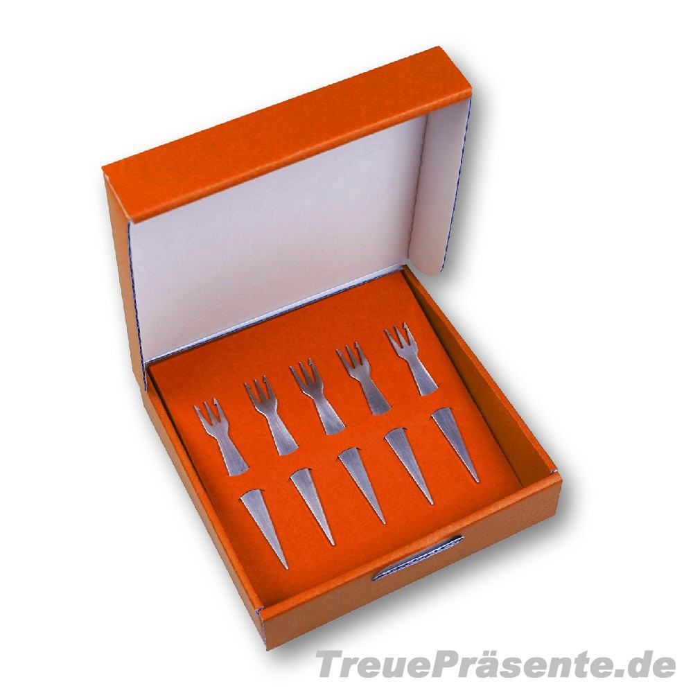 Geschenk-Set fünf Pommesgabeln Modell 05