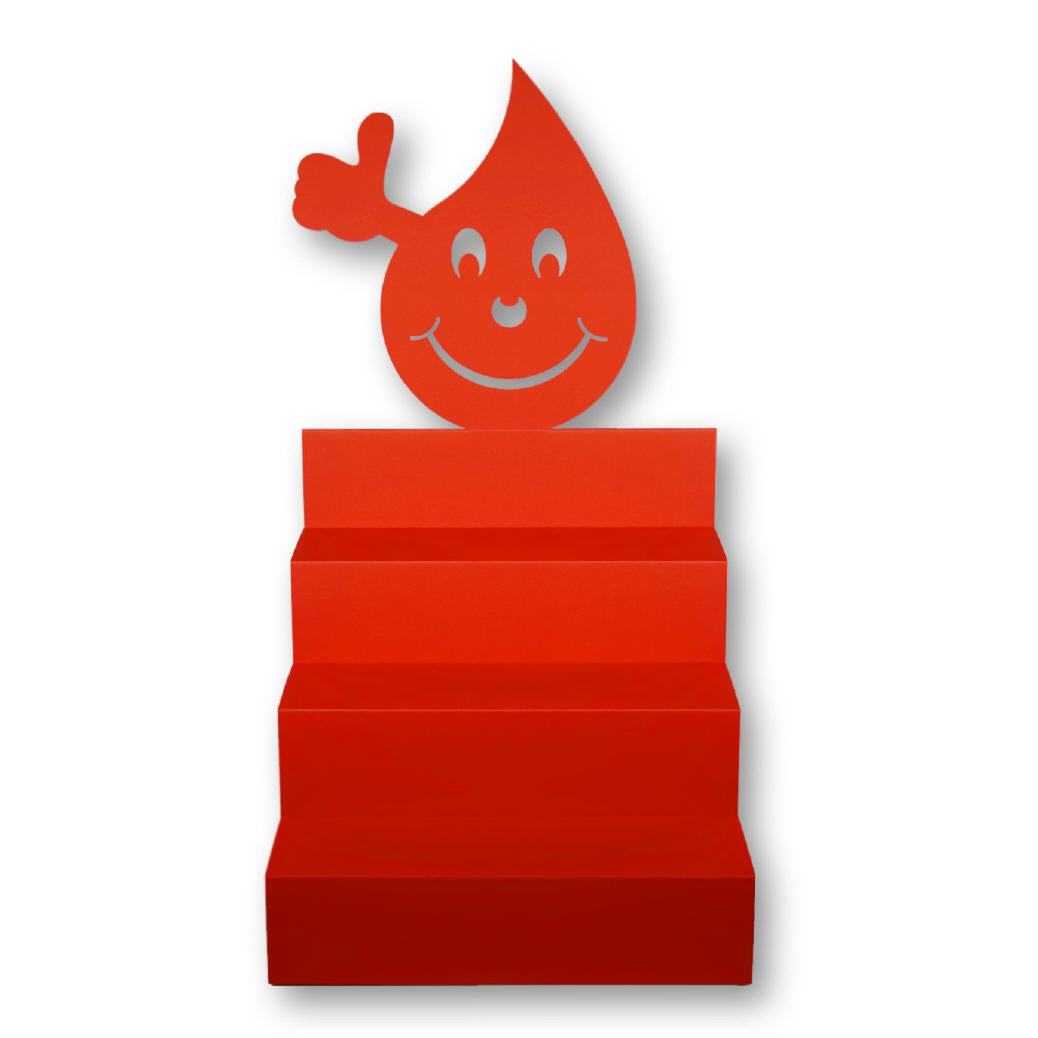 Treppendisplay BloodyBuddy rot