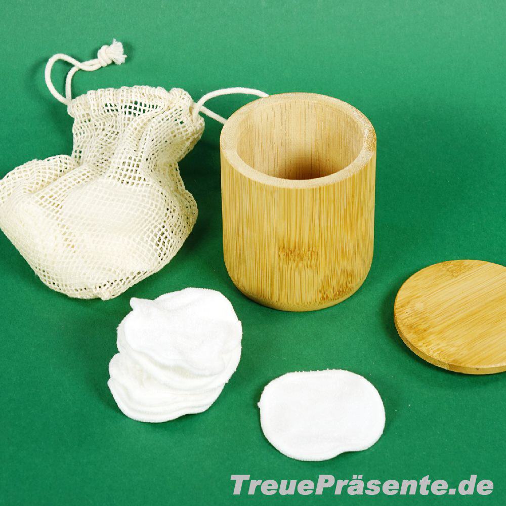 Abschmink-Pads aus Bambusfasern