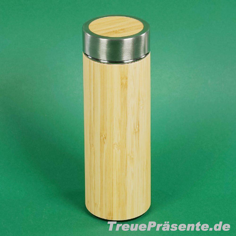 Bambus-Trinkflasche doppelwandig