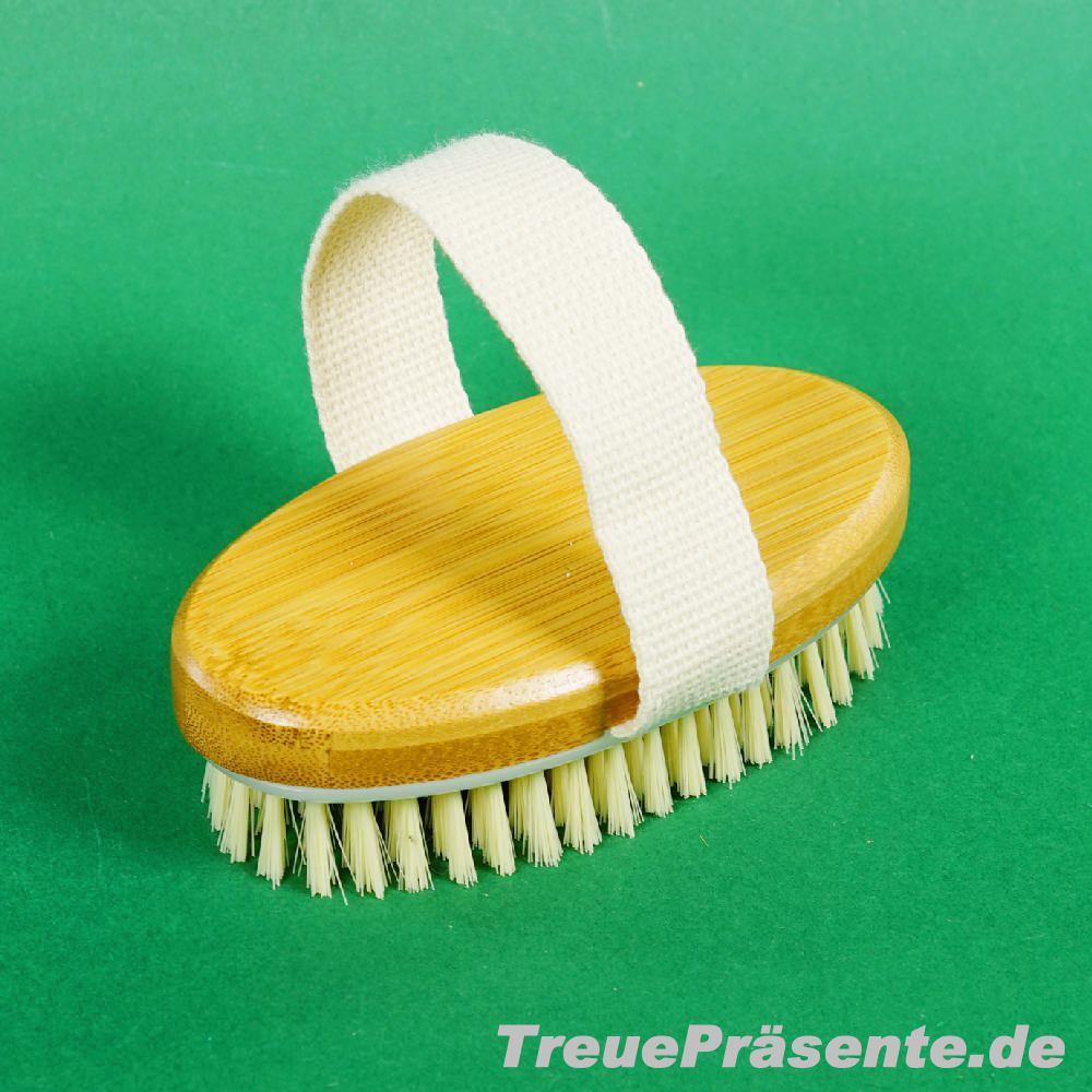 Bambus-Körperbürste mit Handschlaufe