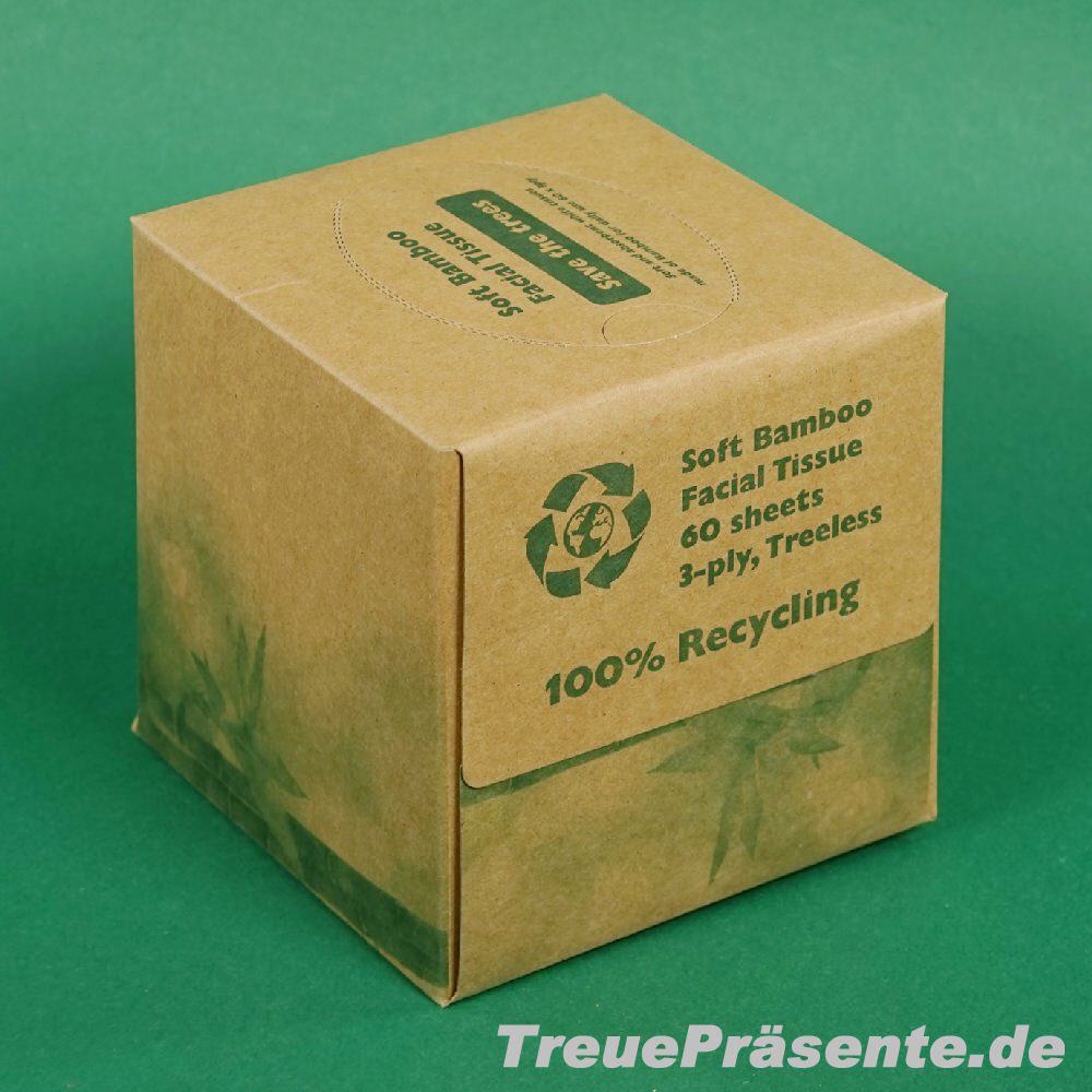 Bambus-Taschentücherbox 60er 3lagig