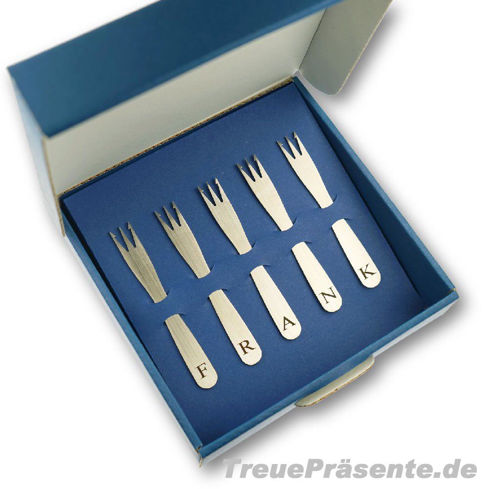 Sondergravur Pommesgabeln-Set
