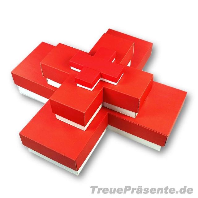 Stülpdeckel-Geschenkverpackungen Kreuzform