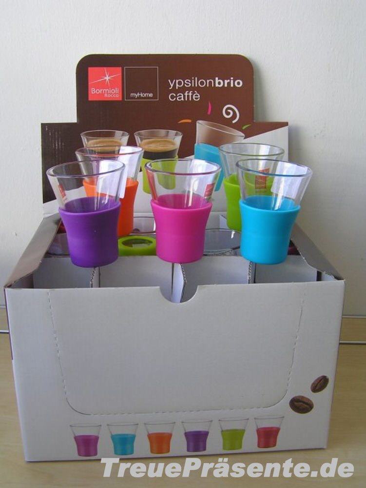 Espresso-Gläser bunt