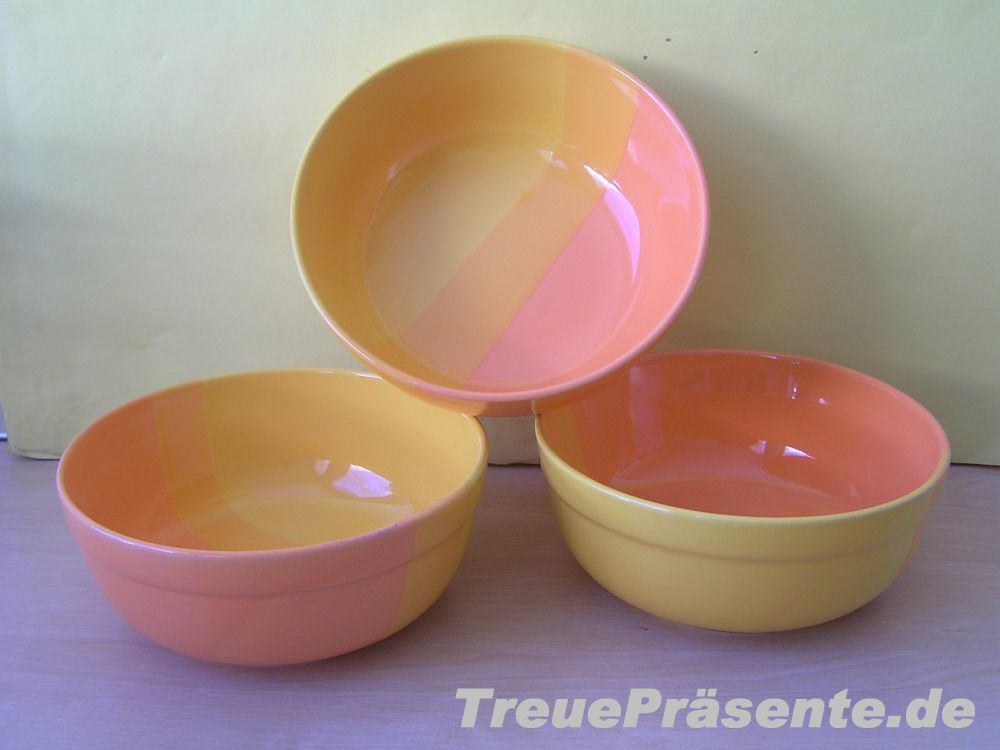 Müslischalen gelb-orange